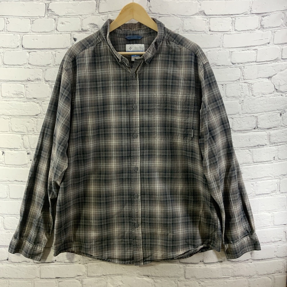 Columbia Sportswear Button Down Shirt Mens Sz‎ XL Plaid